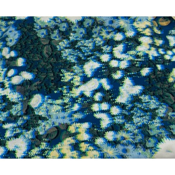 Offline By Aerie Womens Floral Sports Bra Large Blue - Picture 3 of 8